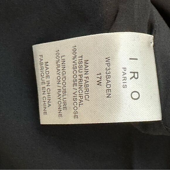 Iro Black Floral Baden Tiered Dress| Size M - Picture 10 of 10